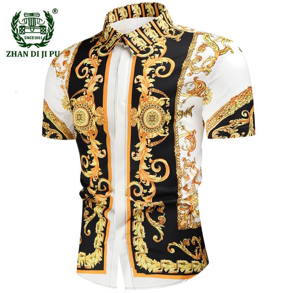 men's dress shirts luxury short sleeve shirt mens golden flower print shirt causal royal trends party nightclub tuxedo dress shirts mal, White;black
men's dress shirts luxury short sleeve shirt mens golden flower print shirt causal royal trends party nightclub tuxedo dress shirts mal, White;black