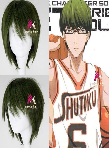 kuroko no basketball midorima shintaro short straight dark green cosplay wig2428946, Black;brown
kuroko no basketball midorima shintaro short straight dark green cosplay wig2428946, Black;brown