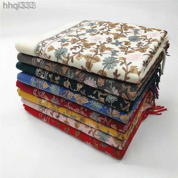 2023 autumn and winter new imitation cashmere embroidered scarf ethnic style women's shawl warm and thickened tassel xinjiang scarf, Red;brown
2023 autumn and winter new imitation cashmere embroidered scarf ethnic style women's shawl warm and thickened tassel xinjiang scarf, Red;brown