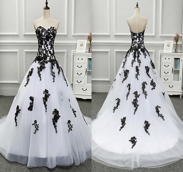 amazing black and white princess wedding dresses bridal gowns sweetheart real po applique lace backless reception dress6393916
amazing black and white princess wedding dresses bridal gowns sweetheart real po applique lace backless reception dress6393916