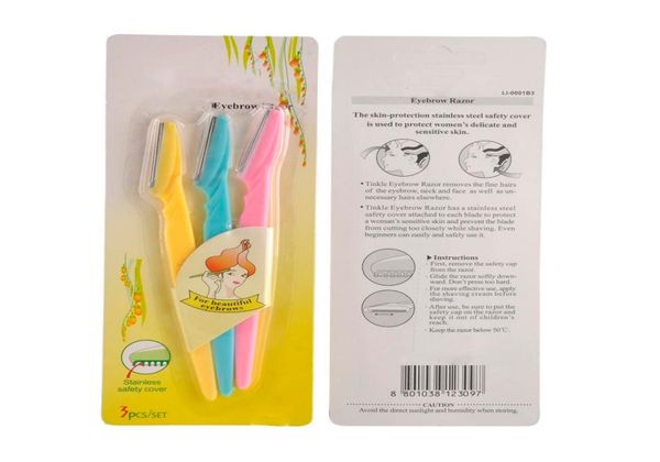 stainless steel blade 3 pieces set facial eyebrow hair remover shaver trimmer shaper shaver makeup tool3889558
stainless steel blade 3 pieces set facial eyebrow hair remover shaver trimmer shaper shaver makeup tool3889558