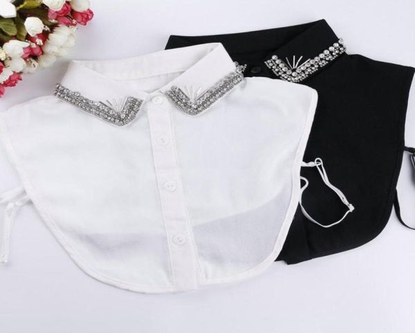 bow ties women retro crystal diamond shirt chiffon fake collar tie rhinestone bead peter pan lapel false detachable blouse ow1904636, Black;gray
bow ties women retro crystal diamond shirt chiffon fake collar tie rhinestone bead peter pan lapel false detachable blouse ow1904636, Black;gray