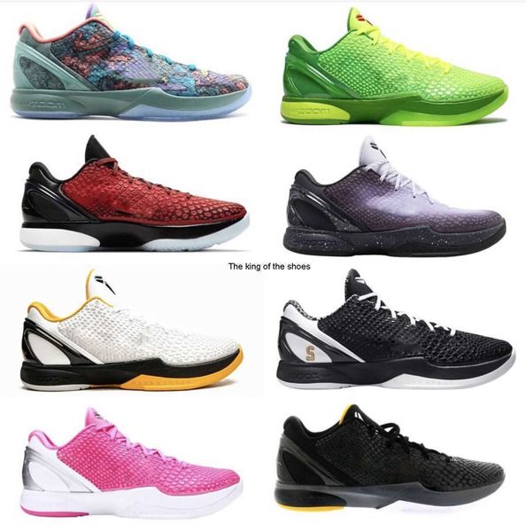 2023 release 6 protro basketball shoes mamba 5 rings men grinch mambacita sweet big stage white del sol bruce lee alternate chaos undefeated, Black 
2023 release 6 protro basketball shoes mamba 5 rings men grinch mambacita sweet big stage white del sol bruce lee alternate chaos undefeated, Black