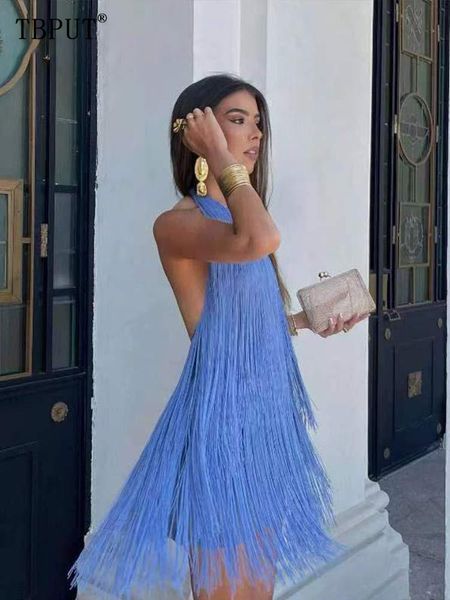 urban dresses summer backless o neck sleeveless short vestidos slim women fringe mini fashion ladies night club party robes 230627, White;black
urban dresses summer backless o neck sleeveless short vestidos slim women fringe mini fashion ladies night club party robes 230627, White;black