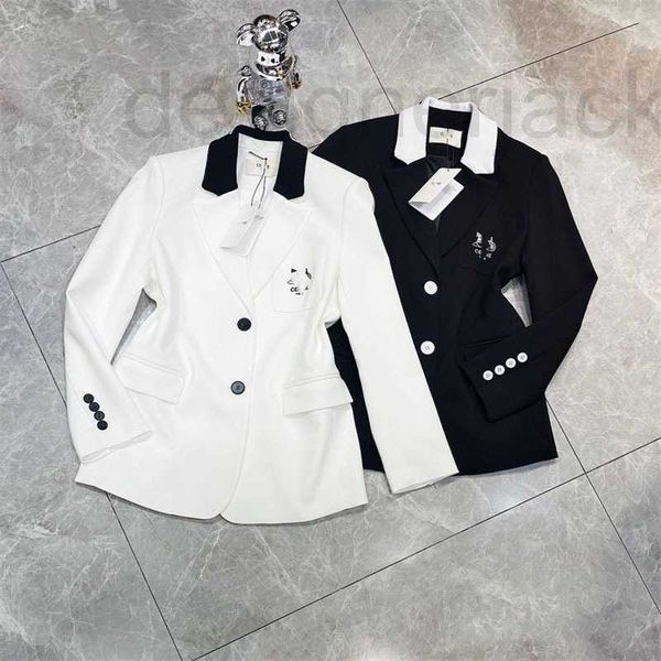 women's suits & blazers designer early spring new temperament carriage embroidery contrast collar design fashion slim versatile small s, White;black
women's suits & blazers designer early spring new temperament carriage embroidery contrast collar design fashion slim versatile small s, White;black