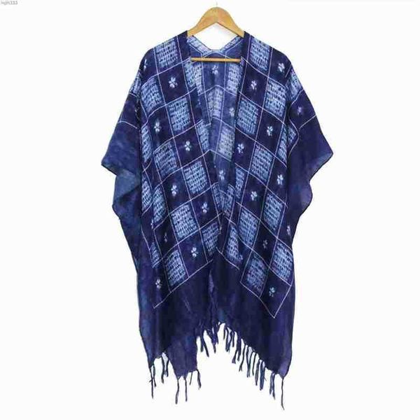 ethnic style blue tassel cape shawl women's new spring/summer thin shade and sun protection beach towel trend, Blue;gray
ethnic style blue tassel cape shawl women's new spring/summer thin shade and sun protection beach towel trend, Blue;gray