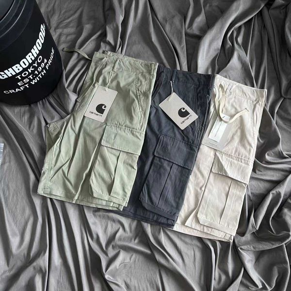 fashion men's and women's shorts tooling brand carhart multi pocket military style workwear casual capris loose outdoor oversized, White;black
fashion men's and women's shorts tooling brand carhart multi pocket military style workwear casual capris loose outdoor oversized, White;black