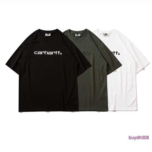 fashion men's and women's t-shirt tooling brand carhart new classic cursive lettering embroidery loose casual lovers versatile sho, White;black
fashion men's and women's t-shirt tooling brand carhart new classic cursive lettering embroidery loose casual lovers versatile sho, White;black