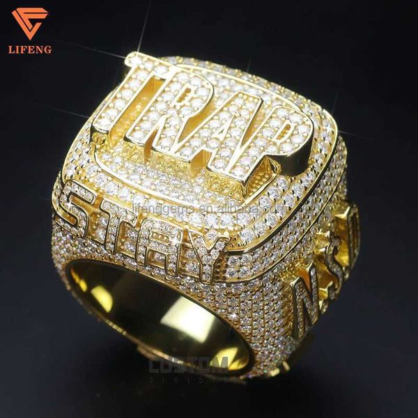 customization hiphop full iced out vvs d moissanite diamond rings pass the diamond test 925 silver ring gold plated letter ring
customization hiphop full iced out vvs d moissanite diamond rings pass the diamond test 925 silver ring gold plated letter ring