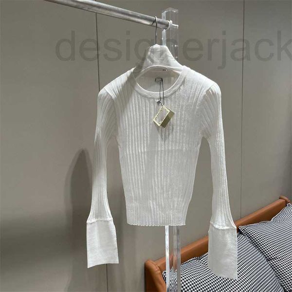 women's knits & tees designer summer new simple style fashion slim versatile flare sleeves dense weaving pit stripe round neck knit shi, White
women's knits & tees designer summer new simple style fashion slim versatile flare sleeves dense weaving pit stripe round neck knit shi, White