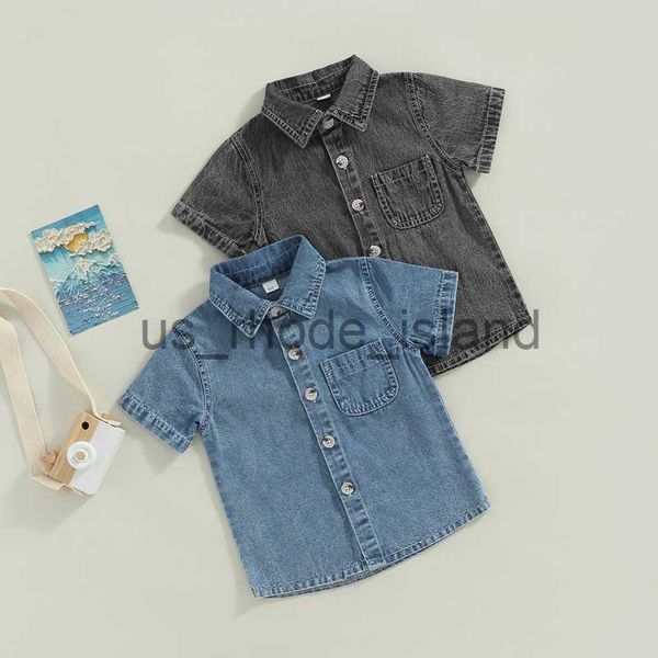 t-shirts 1-6y kids boys denim shirts baby summer clothing toddler solid color short sleeve button down t-shirt children casual x0628, Blue
t-shirts 1-6y kids boys denim shirts baby summer clothing toddler solid color short sleeve button down t-shirt children casual x0628, Blue