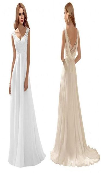 romantic back lace wedding dresses gown empire applique chiffon backless sweep train white ivory bridal gowns vestidos de8546809
romantic back lace wedding dresses gown empire applique chiffon backless sweep train white ivory bridal gowns vestidos de8546809
