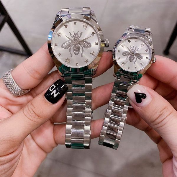 watch men's 38mm women's 28mm fashion watches luxury designer stainless steel quartz-battery watches, Slivery;brown
watch men's 38mm women's 28mm fashion watches luxury designer stainless steel quartz-battery watches, Slivery;brown