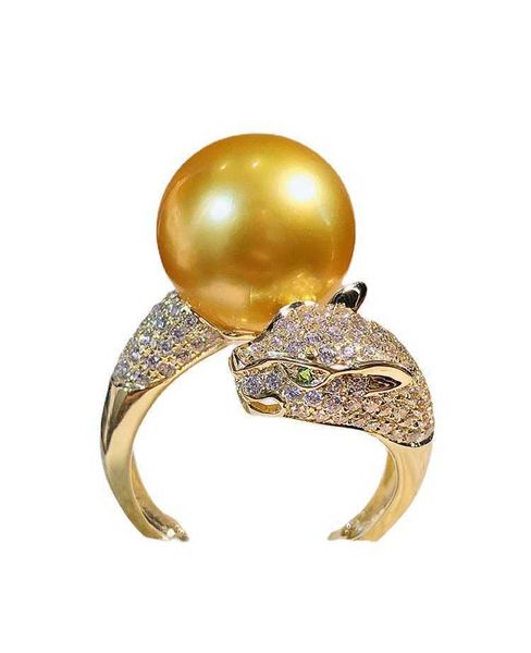 original designer leopard head pearl ring carti leopard mother shell sea water thick gold bead 23q4, Silver
original designer leopard head pearl ring carti leopard mother shell sea water thick gold bead 23q4, Silver