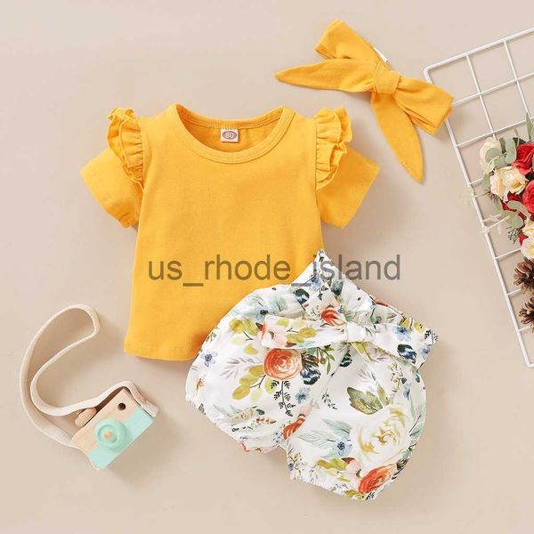 t-shirts 1-5y kid girl 3pcs summer clothes set short sleeve solid color t-shirt + floral print shorts + headband fashion baby costumes x0628, Blue
t-shirts 1-5y kid girl 3pcs summer clothes set short sleeve solid color t-shirt + floral print shorts + headband fashion baby costumes x0628, Blue