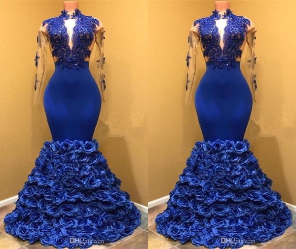 2018 new high neck sheer long sleeves mermaid prom dresses long applique 3d floral flower floor length formal party evening dresse3289912, Black
2018 new high neck sheer long sleeves mermaid prom dresses long applique 3d floral flower floor length formal party evening dresse3289912, Black