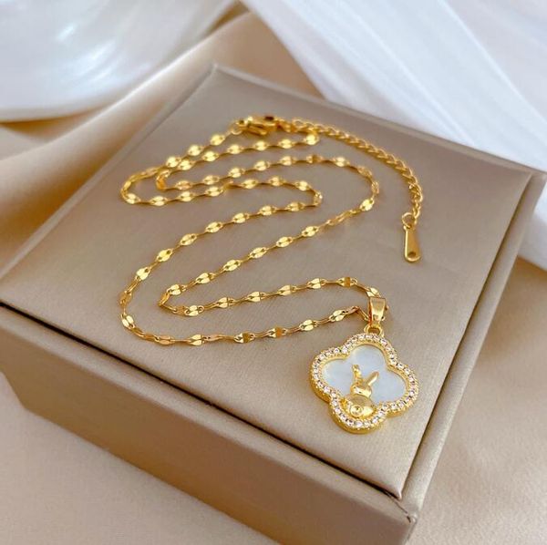 designer 4 four leaf clover pendant necklaces clover necklace 18k gold plated mother day gift luxury jewelry jewellery chain tcuc, Silver
designer 4 four leaf clover pendant necklaces clover necklace 18k gold plated mother day gift luxury jewelry jewellery chain tcuc, Silver