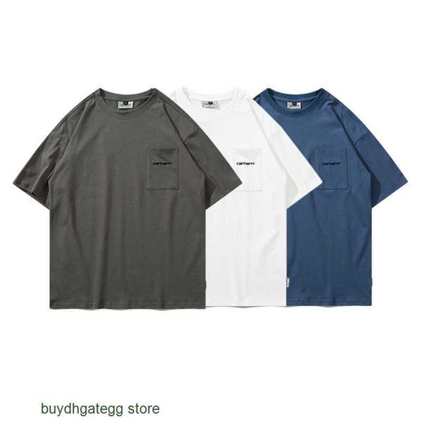 86lv fashion men's and women's t-shirt tooling brand carhart new pocket classic letter embroidery round neck loose fit short sleev, White;black
86lv fashion men's and women's t-shirt tooling brand carhart new pocket classic letter embroidery round neck loose fit short sleev, White;black