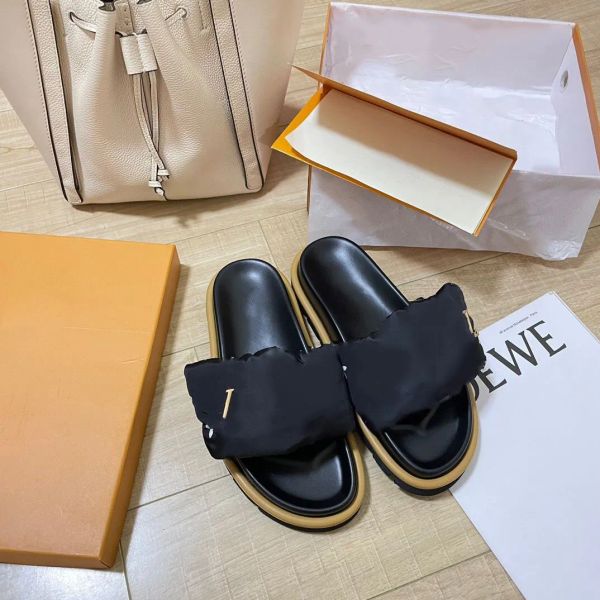 pool pillow comfort sandal hook loop mules designer slipper men women slides with box, Black
pool pillow comfort sandal hook loop mules designer slipper men women slides with box, Black