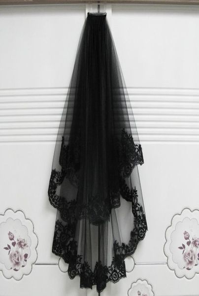 short wedding veils halloween decoration black with comb two layer lace appliques hair accessory mariage bride veils 65cm85cm 2017808529
short wedding veils halloween decoration black with comb two layer lace appliques hair accessory mariage bride veils 65cm85cm 2017808529