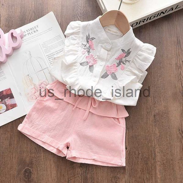 t-shirts girls embroidered sleeveless shirt + shorts two-piece suit summer cute flower clothes 3-8 years old kid casual sport suit tshirt x0, Blue
t-shirts girls embroidered sleeveless shirt + shorts two-piece suit summer cute flower clothes 3-8 years old kid casual sport suit tshirt x0, Blue