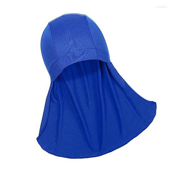 Image of Cycling Caps Summer Fishing Elastic Sun Shade UV Protection Neck Protector Cooling Wide Brim Helmets Lining Hat