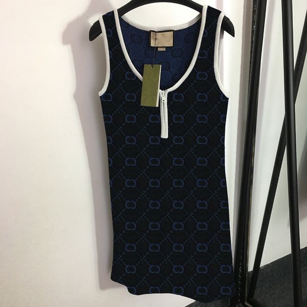 brand jacquard vest dress ladies zipper skirts knit plus size dress classic sleeveless design dress party banquet elegant dresses, Black
brand jacquard vest dress ladies zipper skirts knit plus size dress classic sleeveless design dress party banquet elegant dresses, Black