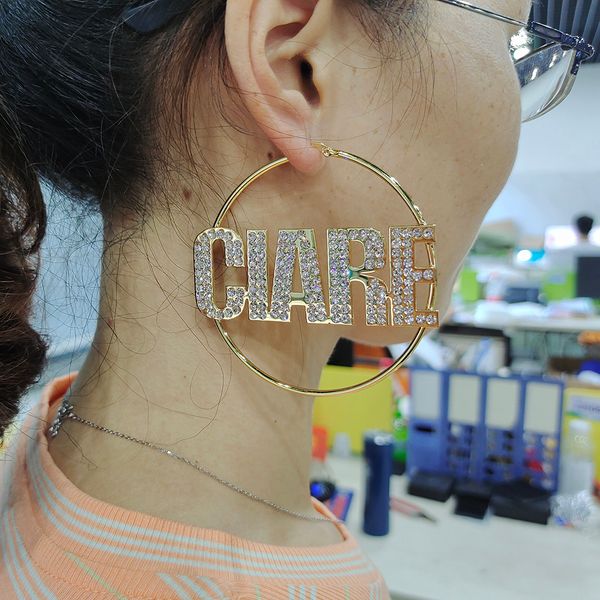 hoop huggie dodoai bling name earrings custom hoop earrings letter big personalised earrings with statement words hiphop 50-100mm 230627, Golden;silver
hoop huggie dodoai bling name earrings custom hoop earrings letter big personalised earrings with statement words hiphop 50-100mm 230627, Golden;silver