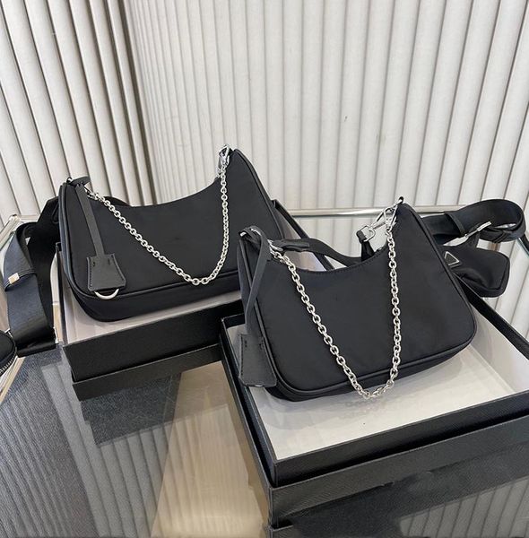 edition black bag designer shoulder bag woman nylon materia crossbody bags for women famous brand chain underarm bag with small wallet 22-25
edition black bag designer shoulder bag woman nylon materia crossbody bags for women famous brand chain underarm bag with small wallet 22-25