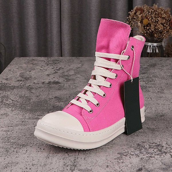 original 2022s canvas rick shoes men's casual shoes designer pink male sneakers solid lace-up owens high street rubber women's sne
original 2022s canvas rick shoes men's casual shoes designer pink male sneakers solid lace-up owens high street rubber women's sne