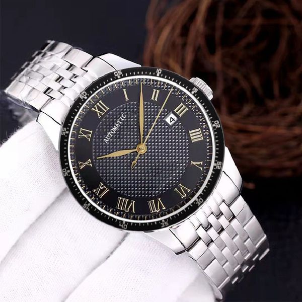 mens watch designer luxury automatic mechanical watches stainless steel strap casual business wristwatch, Slivery;brown
mens watch designer luxury automatic mechanical watches stainless steel strap casual business wristwatch, Slivery;brown