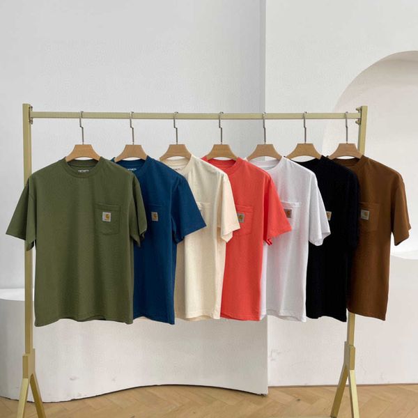 fashion men's and women's t-shirt tooling brand carhart new the classic small label pocket short sleeved solid color couple h0ju, White;black
fashion men's and women's t-shirt tooling brand carhart new the classic small label pocket short sleeved solid color couple h0ju, White;black