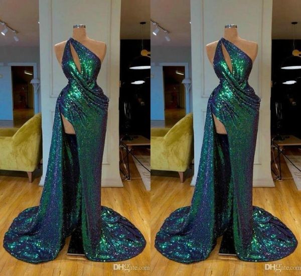 glitter green evening dress one shoulder sleeveless sequins high split ruffle floor length formal party gowns custom made long pro2415870, Black;red
glitter green evening dress one shoulder sleeveless sequins high split ruffle floor length formal party gowns custom made long pro2415870, Black;red
