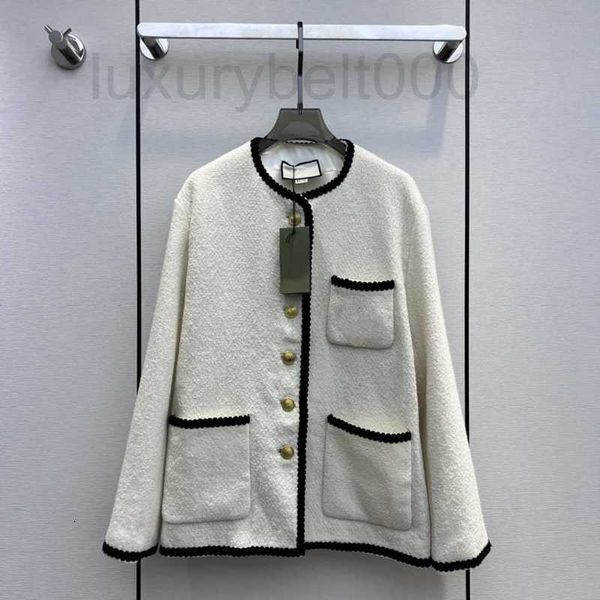 women's jackets designer 23 early spring new logo embroidered gold button white fleece coat zlv7, Black;brown
women's jackets designer 23 early spring new logo embroidered gold button white fleece coat zlv7, Black;brown