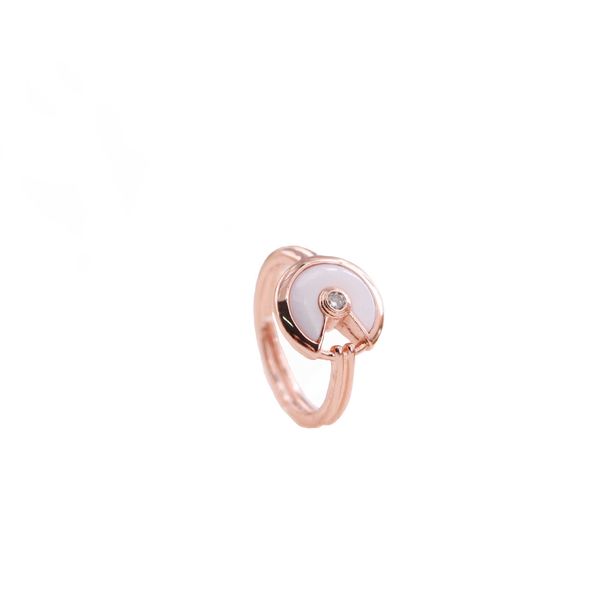 original designer charm carti's classic fritillary amulet opening ring simple and gentle temperament light extravagant style aqrl, Silver
original designer charm carti's classic fritillary amulet opening ring simple and gentle temperament light extravagant style aqrl, Silver