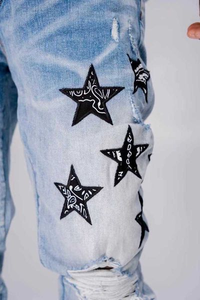 men's jeans amirs designer fashion pants cool stylish leisure ripped brand amira high street wash blue cashew flower five star embroide
men's jeans amirs designer fashion pants cool stylish leisure ripped brand amira high street wash blue cashew flower five star embroide