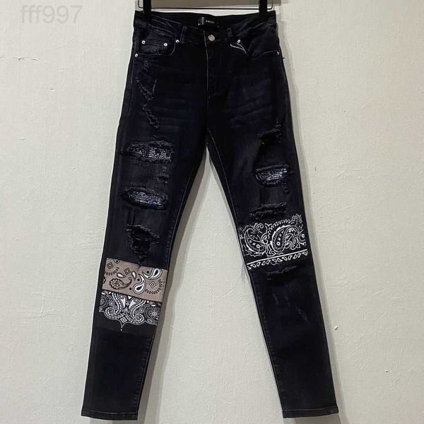 men's jeans amirs designer fashion pants cool stylish leisure ripped brand high street black washed hole cashew flower patch slim fit s, Blue
men's jeans amirs designer fashion pants cool stylish leisure ripped brand high street black washed hole cashew flower patch slim fit s, Blue