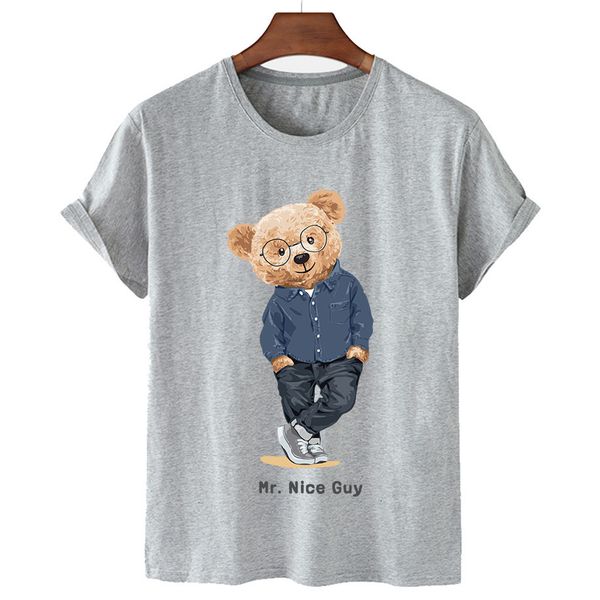 women s t shirt camisetas de hombre mr nice guy fashion bear printed t shirt for men cotton oversized summer loose breathable tee shirt 2306, White
women s t shirt camisetas de hombre mr nice guy fashion bear printed t shirt for men cotton oversized summer loose breathable tee shirt 2306, White
