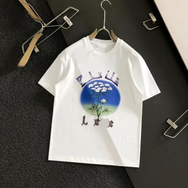 23ss designer summer two-color flower round neck short-sleeved t-shirt couple fashion all-match half-sleeved top, White;black
23ss designer summer two-color flower round neck short-sleeved t-shirt couple fashion all-match half-sleeved top, White;black