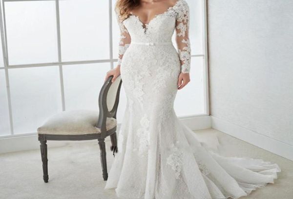 new elegant white mermaid wedding dresses lace appliques sweep train backless country bridal dresses long sleeves v neck wedding g9865249
new elegant white mermaid wedding dresses lace appliques sweep train backless country bridal dresses long sleeves v neck wedding g9865249