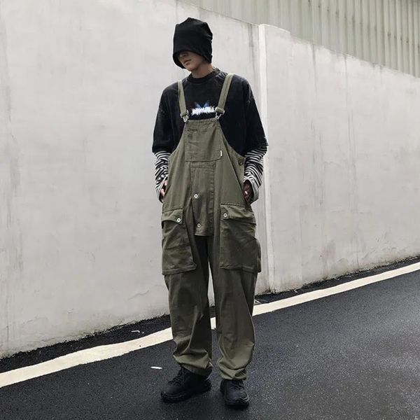 men's jeans men denim overalls loose baggy street hip hop japanese style multipocket streetwear work trousers cargo jumpsuit 230628, Blue
men's jeans men denim overalls loose baggy street hip hop japanese style multipocket streetwear work trousers cargo jumpsuit 230628, Blue