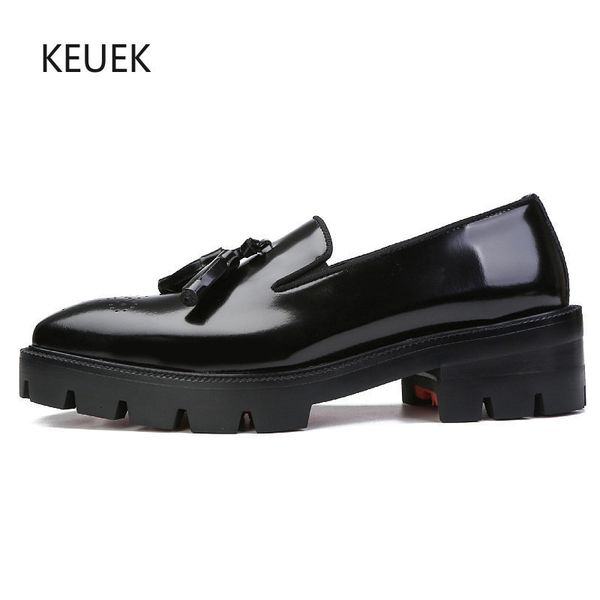 dress shoes luxury classic men oxford genuine leather loafers british brogue male tassels flats mocassin 2c 230628, Black
dress shoes luxury classic men oxford genuine leather loafers british brogue male tassels flats mocassin 2c 230628, Black