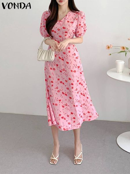 basic casual dresses vonda elegant long dress women summer vneck floral printed sundress short sleeve midi vestidos robe 230627, Black;gray
basic casual dresses vonda elegant long dress women summer vneck floral printed sundress short sleeve midi vestidos robe 230627, Black;gray