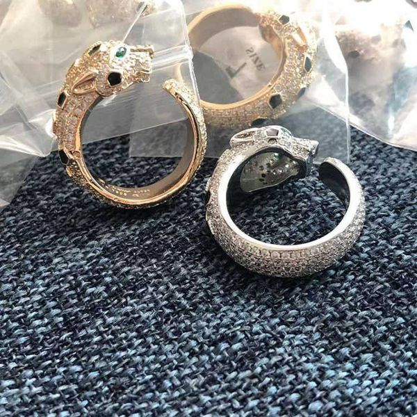 original designer carti full diamond leopard ring personality trend classic head live accessories 281a, Silver
original designer carti full diamond leopard ring personality trend classic head live accessories 281a, Silver