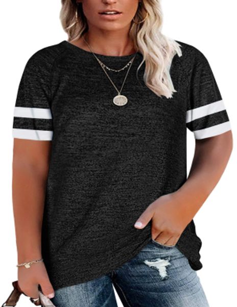 womens plus size tunic short sleeve oversized t shirts loose casual tee blouses, White
womens plus size tunic short sleeve oversized t shirts loose casual tee blouses, White
