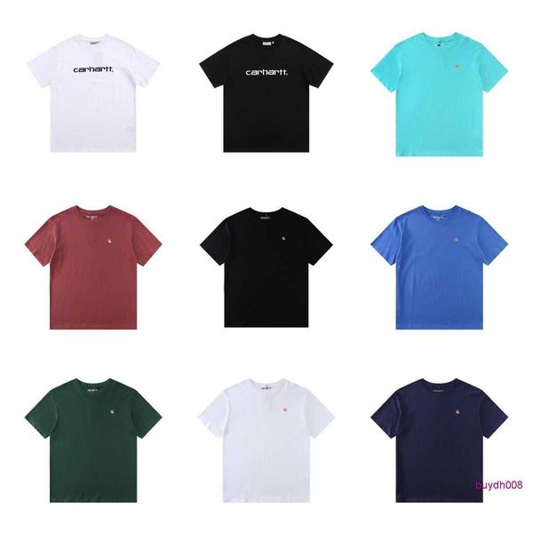 fashion men's and women's t-shirt tooling brand carhart new classic gold label embroidery short sleeve summer style relaxed couple, White;black
fashion men's and women's t-shirt tooling brand carhart new classic gold label embroidery short sleeve summer style relaxed couple, White;black
