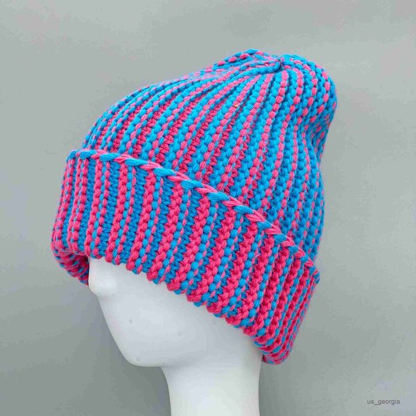 caps autumn winter wool beanie hat female protective earmuffs college style personality warm knitted cap r230628, Blue;gray
caps autumn winter wool beanie hat female protective earmuffs college style personality warm knitted cap r230628, Blue;gray