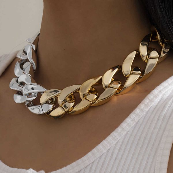 strands simple exaggerated necklace lady 4 color hip hop distorted thick ccb chain creative necklaces fashion glamour girl jewelry gift 2306, Black
strands simple exaggerated necklace lady 4 color hip hop distorted thick ccb chain creative necklaces fashion glamour girl jewelry gift 2306, Black