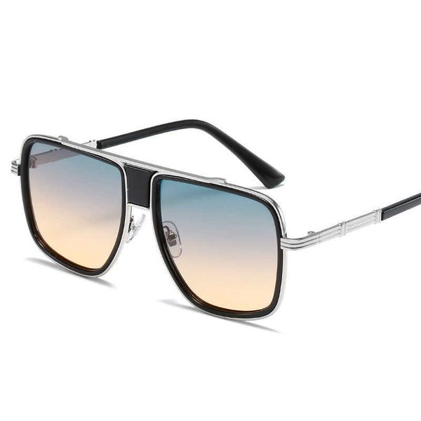 sunglasses large frame box gradient sunset metal sunglasses men's and women's anti ultraviolet glasses 230628, White;black
sunglasses large frame box gradient sunset metal sunglasses men's and women's anti ultraviolet glasses 230628, White;black