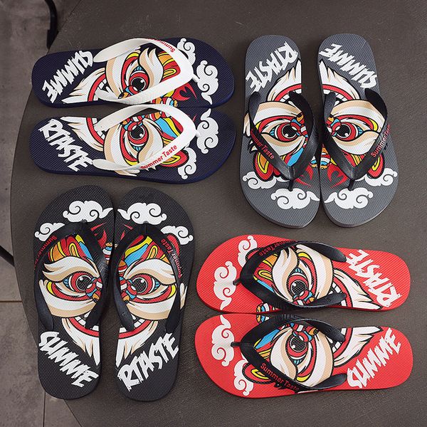 slippers wholesale summer punk men's beach sandals nonslip zapatos hombre casual shoes street flip flops 230628, Black
slippers wholesale summer punk men's beach sandals nonslip zapatos hombre casual shoes street flip flops 230628, Black